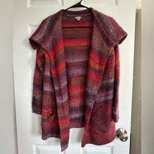 J Jill fall colors long cardigan